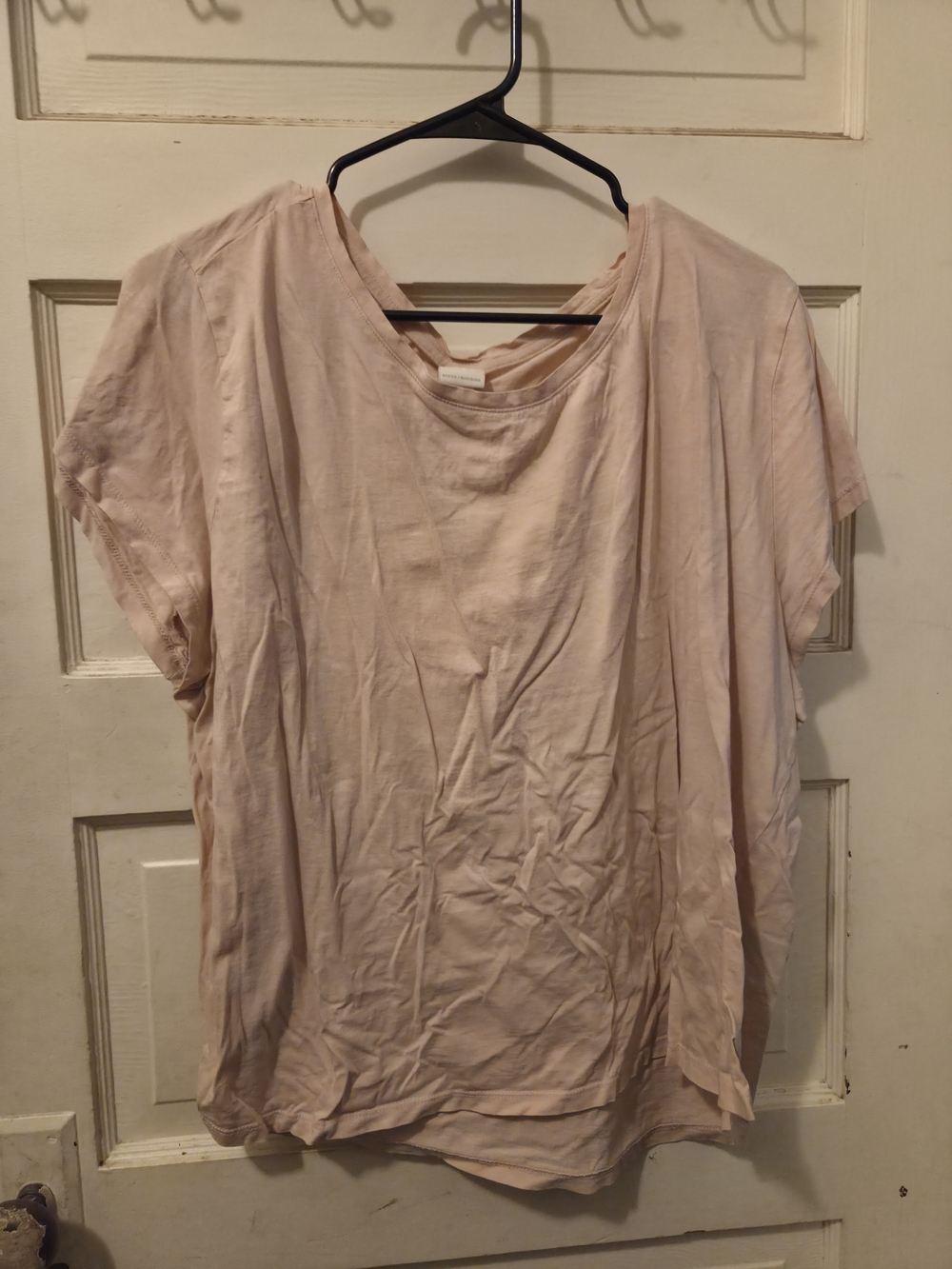 H&M Light Pink Relaxed Short Sleeve Tee